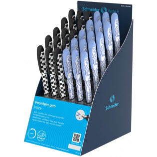 Display piór wiecznych SCHNEIDER Voice, M, 30 szt., mix kolorów