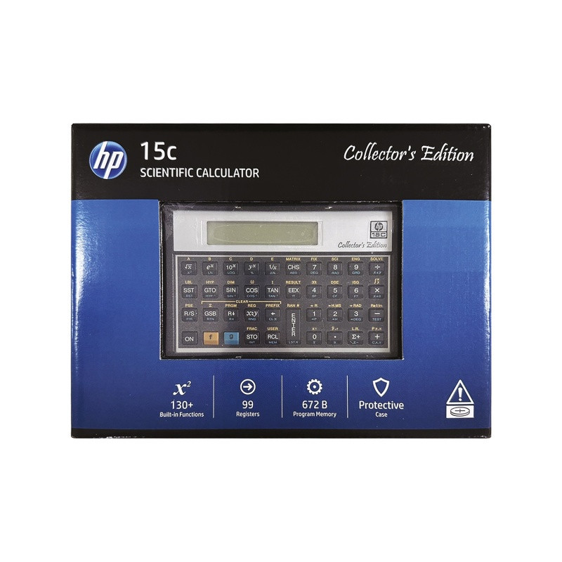 Kalkulator finansowy HP-15C/INT, 130 funkcji, 130x79x15mm, czarny