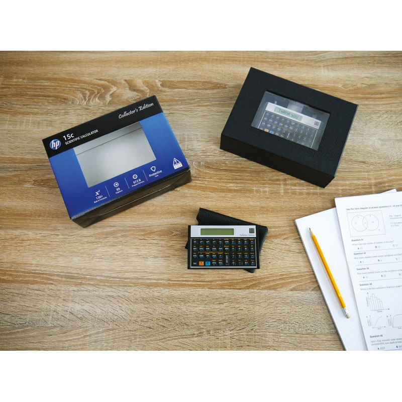 Kalkulator finansowy HP-15C/INT, 130 funkcji, 130x79x15mm, czarny