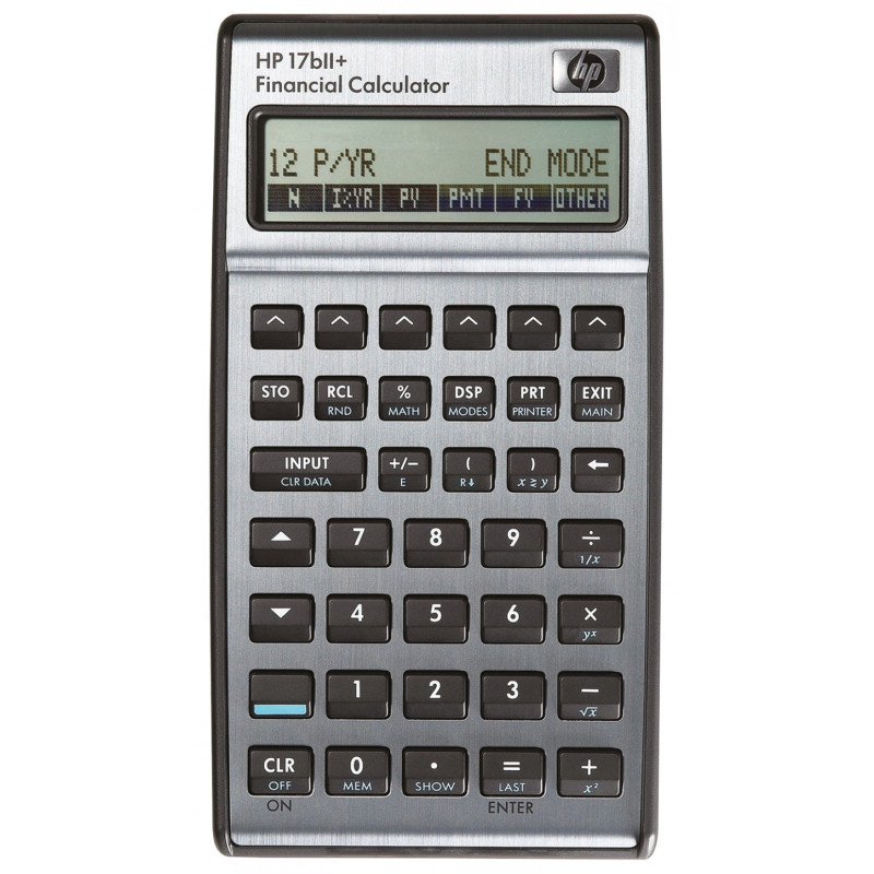 Kalkulator finansowy HP-17BIIPLUS/INT, 250 funkcji, 145x81x16mm, srebrny