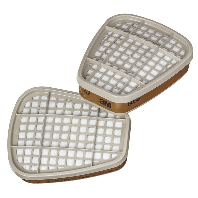 Filtr zapewniający ochronę przed gazami i parami 3M, A2, 6055, 2 szt.