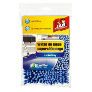 Wkład do mopa płaskiego JAN NIEZBĘDNY, z mikrofibry, granatowy