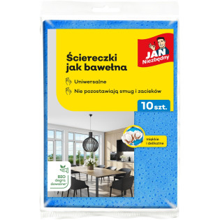 Ściereczki jak bawełna JAN NIEZBĘDNY, 10 szt., mix kolorów