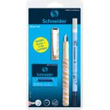 Pióro wieczne SCHNEIDER Glam, wymazywacz, naboje 6 szt., mix kolorów, blister