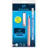 Pióro wieczne SCHNEIDER Glam, wymazywacz, naboje 6 szt., mix kolorów, blister