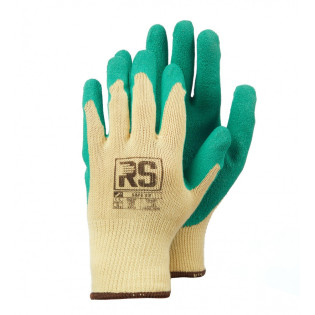 Rękawice dziane RS Safe Ex, bawełniane, rozm. 10, żółto-zielone
