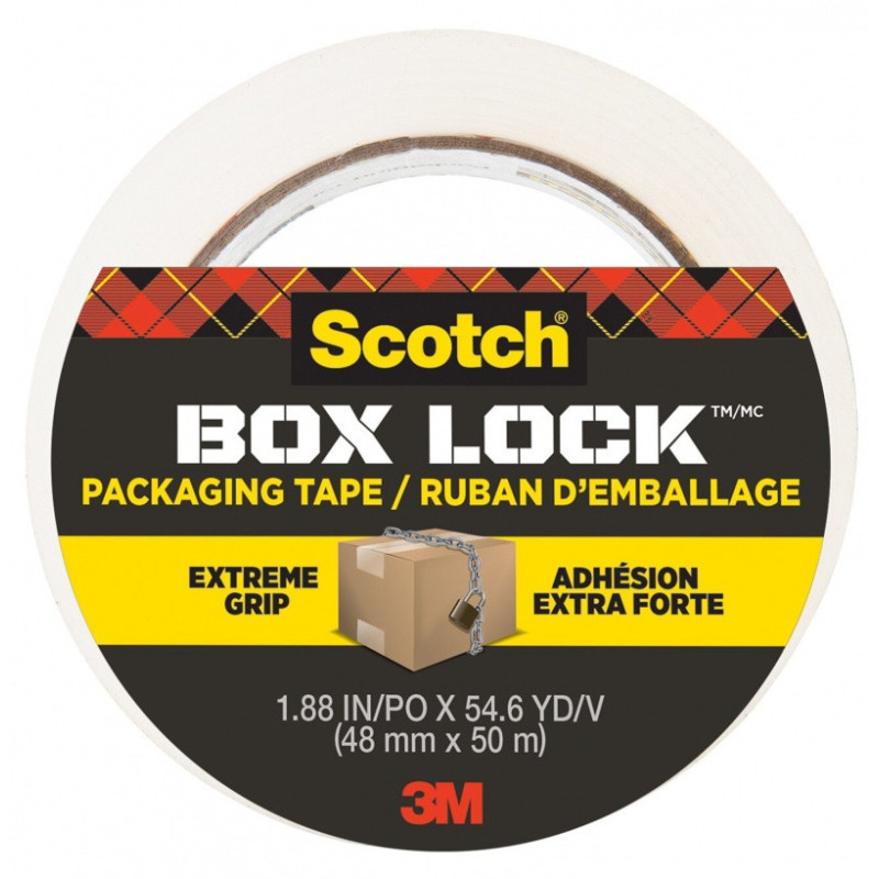Taśma pakowa SCOTCH®Box Lock, 48mm x 50m, 1szt., transparentna