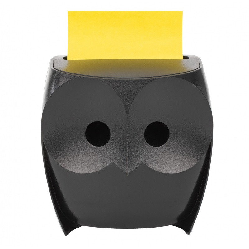 Podajnik do karteczek POST-IT, Z-Notes, sowa, + 2x45 kart. 76x76mm