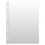 Koszulki na dokumenty DONAU, PP, A4, krystal, 150mikr., 50szt., w pudełku