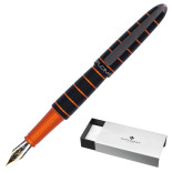 Pióro wieczne DIPLOMAT Elox, F, 14ct, czarne/pomarańczowe