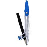 Cyrkiel metalowy KEYROAD, w etui, z ołówkiem, pakowany w display, mix kolorów