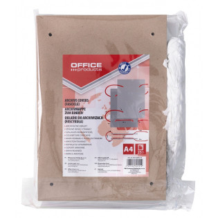 Fascykuła OFFICE PRODUCTS, A4, 220x320mm, z tasiemką, 25szt., brązowa