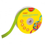 Wstążka KEYROAD, podwójna, satynowa, 25mm x 22,86m, na szpulce, zielona