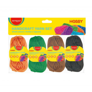 Zestaw włóczek KEYROAD, 4 x 15g, mix kolorów