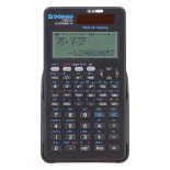 Kalkulator naukowy DONAU TECH, natur. zapis, 417 funkcji, 150x85x19 mm, grafitowy