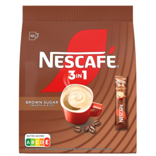 Kawa NESCAFE 3in1, brown sugar, torba, 165g