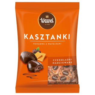 Cukierki Kasztanki WAWEL, kakaowe z wafelkami, 1kg