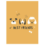 Zeszyt szkolny GIMBOO, A5, w 3 linie, 16 kart., 70gsm, mix wzorów