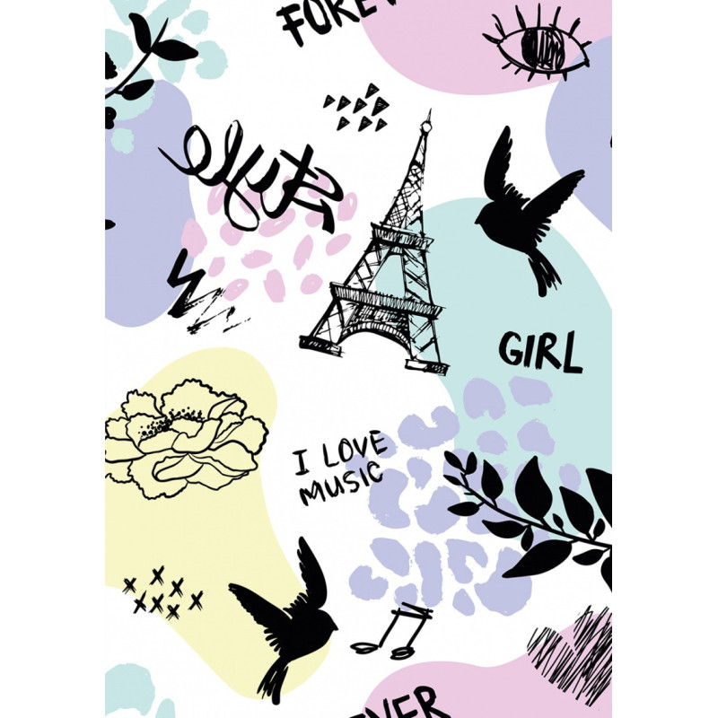 Zeszyt szkolny GIMBOO, A5, w 3 linie, 32 kart., 70gsm, mix wzorów