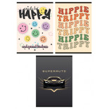 Zeszyt szkolny GIMBOO, A4, w kratkę, 32 kart., 70gsm, mix wzorów