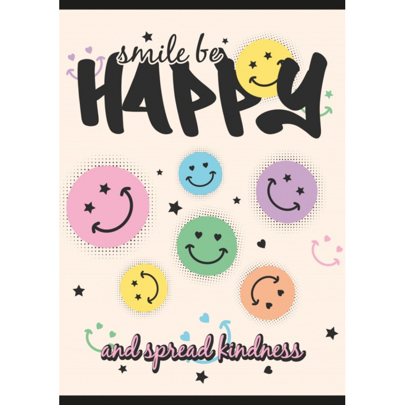 Zeszyt szkolny GIMBOO, A4, w kratkę, 32 kart., 70gsm, mix wzorów