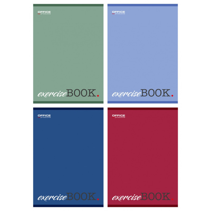 Zeszyt szkolny OFFICE PRODUCTS, A5, w kratkę, 80 kart., 60gsm, mix kolorów