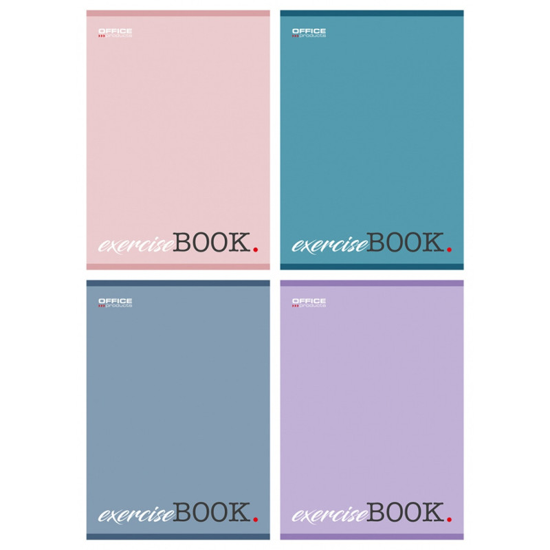 Zeszyt szkolny OFFICE PRODUCTS, A5, w linie, 80 kart., 60gsm, mix kolorów