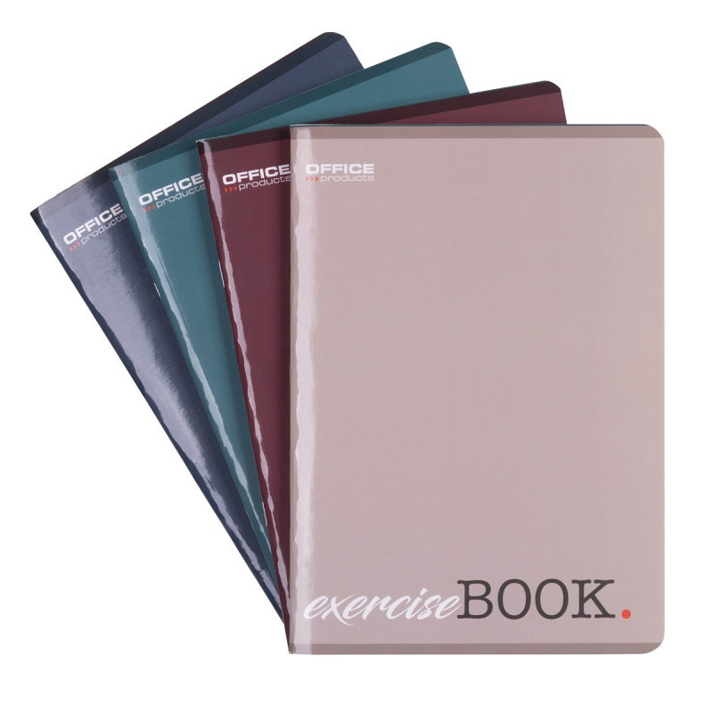 Zeszyt szkolny OFFICE PRODUCTS, A5, w kratkę, 96 kart., 60gsm, mix kolorów