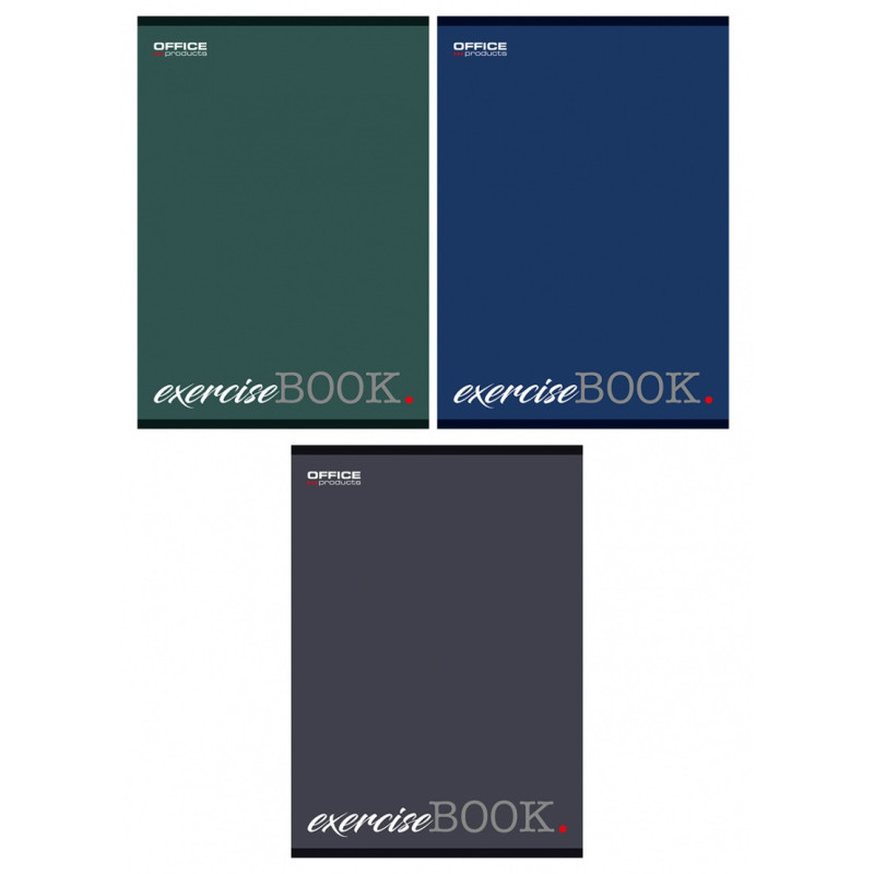 Zeszyt szkolny OFFICE PRODUCTS, A4, w kratkę, 96 kart., 60gsm, mix kolorów