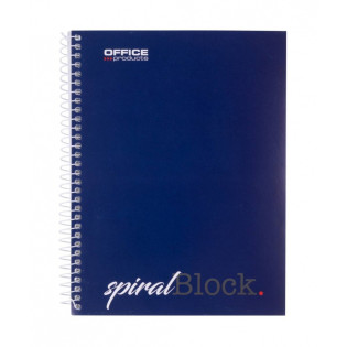 Kołonotatnik OFFICE PRODUCTS, A5, w linie, 80 kart., 70gsm, granatowy
