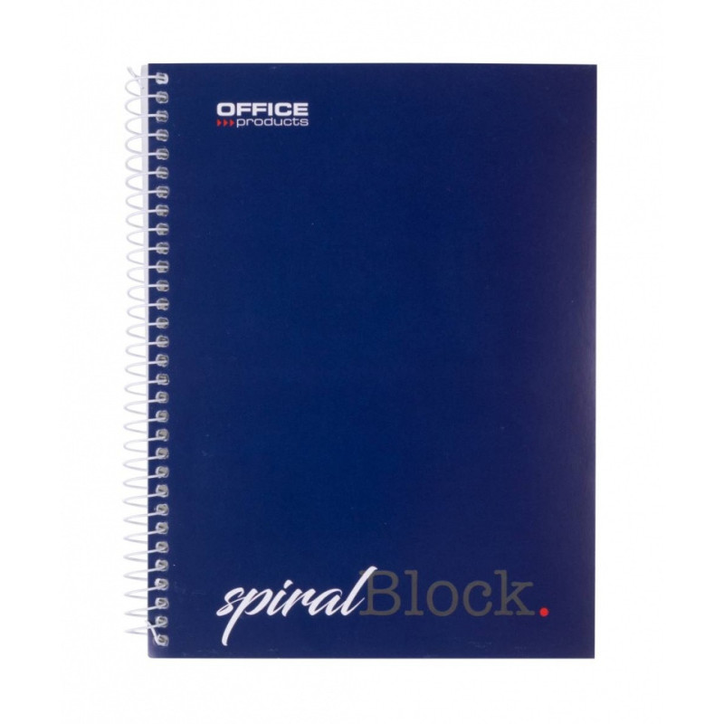 Kołonotatnik OFFICE PRODUCTS, A5, w linie, 80 kart., 70gsm, granatowy