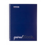 Kołonotatnik OFFICE PRODUCTS, A5, w linie, 80 kart., 70gsm, granatowy