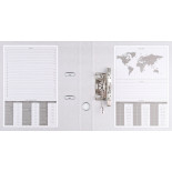 Segregator BASIC-S z szyną, PP, A4/75mm, różowy