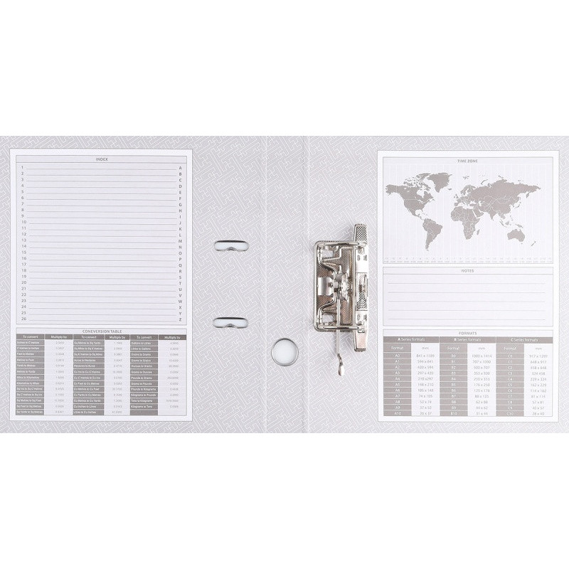 Segregator BASIC-S z szyną, PP, A4/75mm, jasnoniebieski