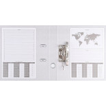 Segregator BASIC-S z szyną, PP, A4/75mm, jasnoniebieski