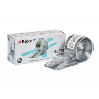 Zszywki REXEL, nr 270, magazynek do Stella 70, 5000 szt., srebrne