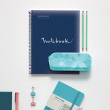 Kołozeszyt MIQUELRIUS NB-1 Emotions, PP, A4, w kratkę, 80 kart., 90g, granatowy