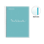 Kołozeszyt MIQUELRIUS NB-1 Emotions, PP, A4, w kratkę, 80 kart., 90g, niebieski