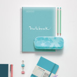 Kołozeszyt MIQUELRIUS NB-1 Emotions, PP, A4, w kratkę, 80 kart., 90g, niebieski