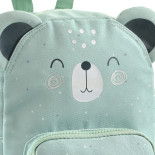 Plecak MIQUELRIUS Wild Puppies, Miś, dwukomorowy, 5l, 27x20x10cm, zielony