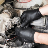 Rękawice nitrylowe bezpudrowe MAXTER, 100 szt., rozmiar XL, czarne