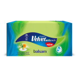 Chusteczki uniwersalne VELVET Balsam, ekstrakt aloesu i nagietka, 3-warstwowe, 70 listków, białe