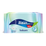 Chusteczki uniwersalne VELVET Balsam, kremowy zapach, 3-warstwowe, 70 listków, białe