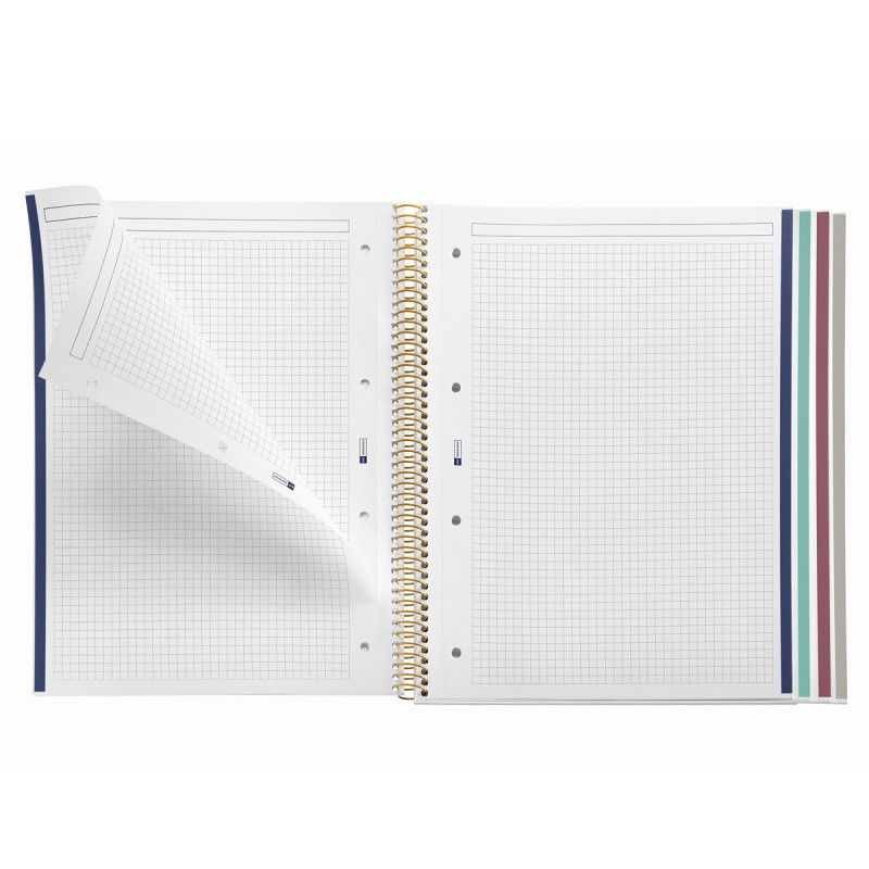 Kołozeszyt MIQUELRIUS NB-4, A4, w kratkę, 120 kart., 70g, green garden