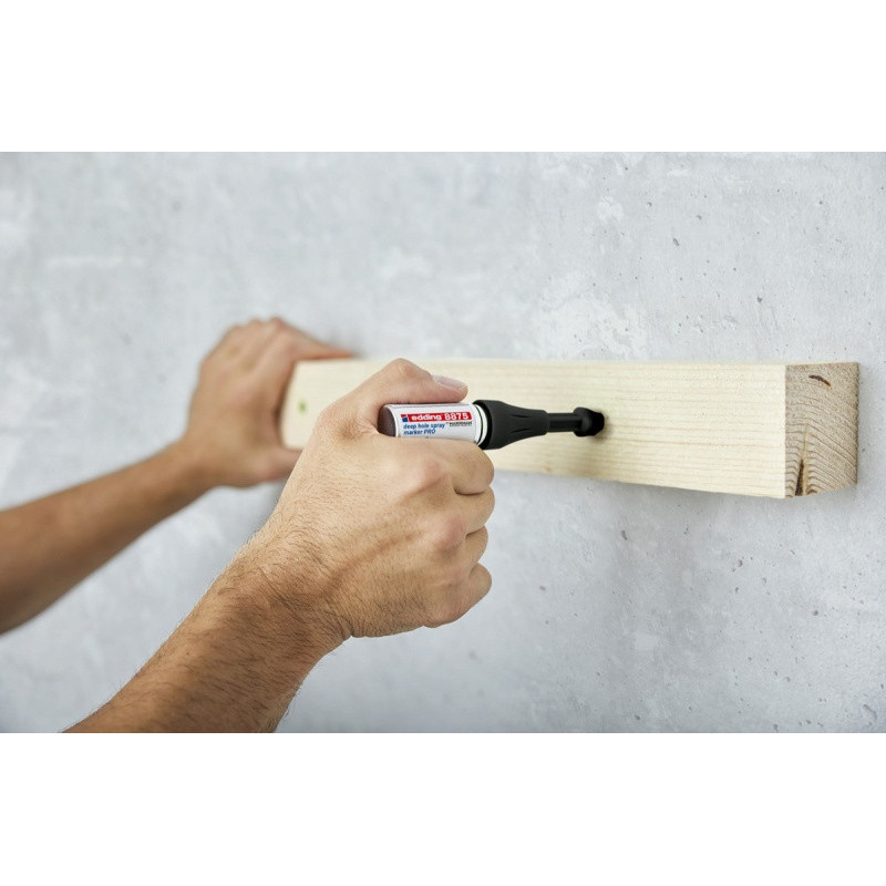 Marker w spreju e-8875 PRO EDDING, do głębokich otworów, składane pudełko, zielony neon