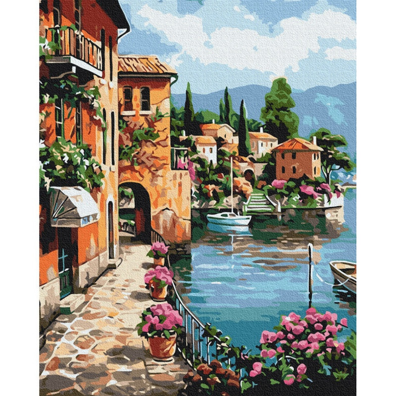 Malowanie po numerach BRUSHME, 40x50 cm, pod słońcem Positano, 1 szt.