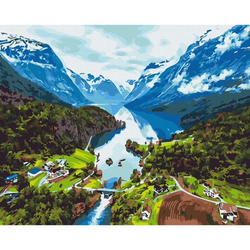 Malowanie po numerach BRUSHME, 40x50 cm, Alpy, 1 szt.