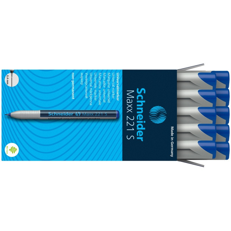 Marker uniwersalny SCHNEIDER Maxx 221 S, 0,4mm, niebieski