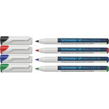 Zestaw foliopisów niepermanentnych SCHNEIDER Maxx 225 M, 4 szt., w etui, mix kolorów