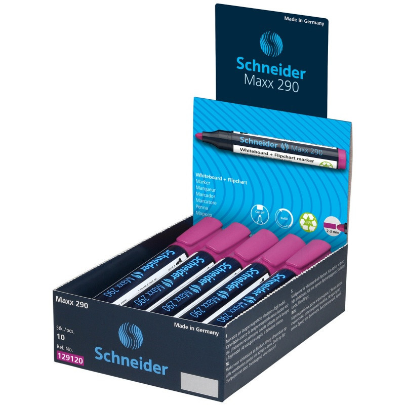 Marker do tablic SCHNEIDER Maxx 290, okrągły, 2-3mm, magenta